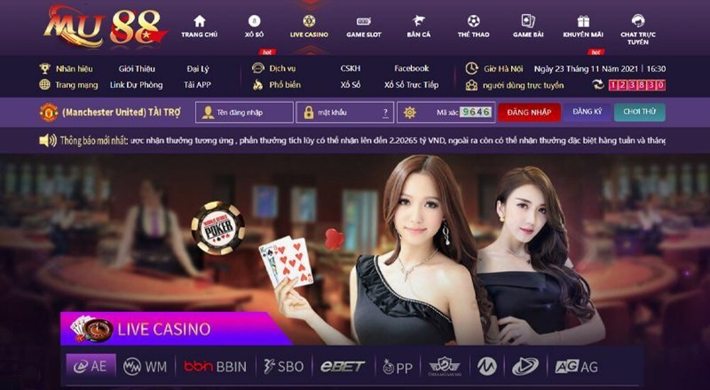 Casino Mu88 trực tuyến với các Dealer xinh đẹp